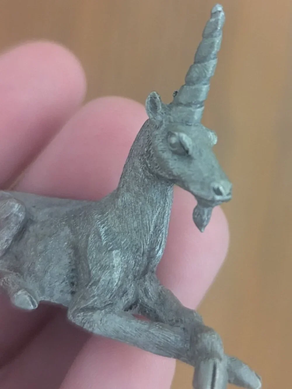 Vintage 1980 Magestic Unicorn Pewter Fantasy Heavy Detailed Trinket Spoontiques